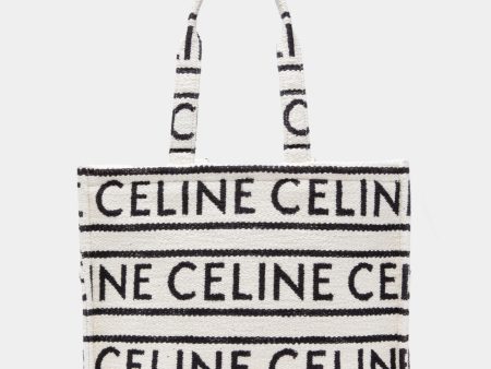 CELINE Cabas Thais Canvas Tote Bag Online now