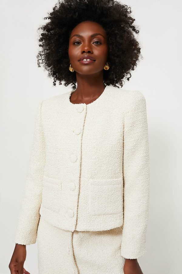 Cream Tweed Marilyn Jacket Discount