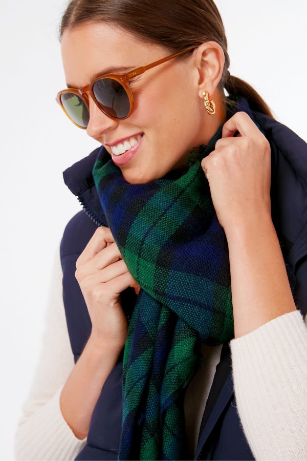 Exclusive Blackwatch Tartan Blanket Scarf on Sale