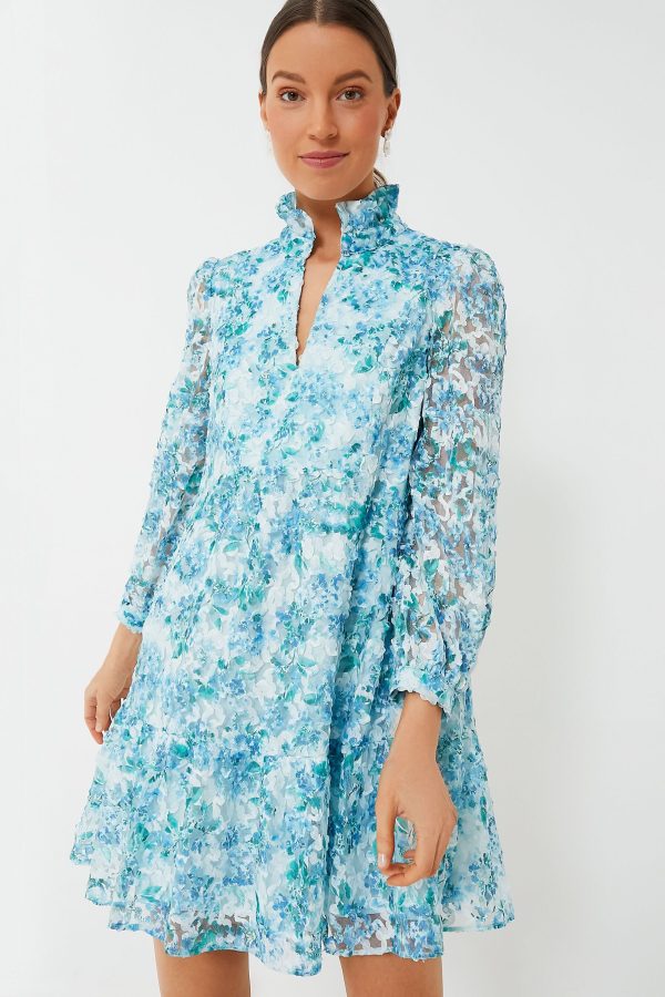 Water s Edge Hydrangea Organza Palmerston Dress Online Hot Sale