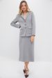 Gray Herringbone Jeanne Jacket For Cheap