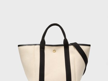 White and Black Traversee S Square Tote Supply