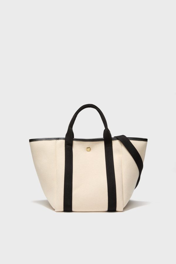 White and Black Traversee S Square Tote Supply