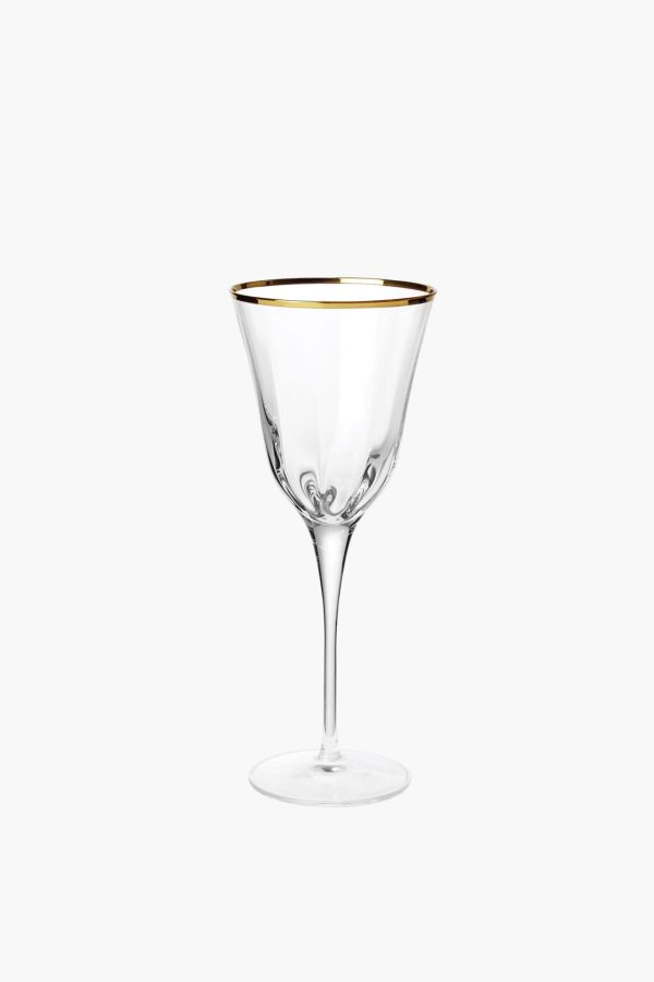 Optical Gold Wine Glass Supply