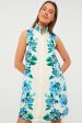 Water s Edge Hydrangea Sleeveless Charlie Dress Cheap