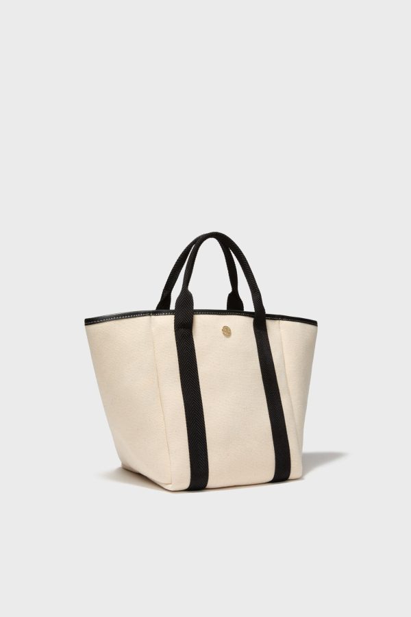 White and Black Traversee S Square Tote Supply