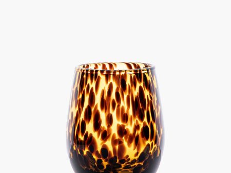 Puro Tortoiseshell Stemless Wine Glass Online