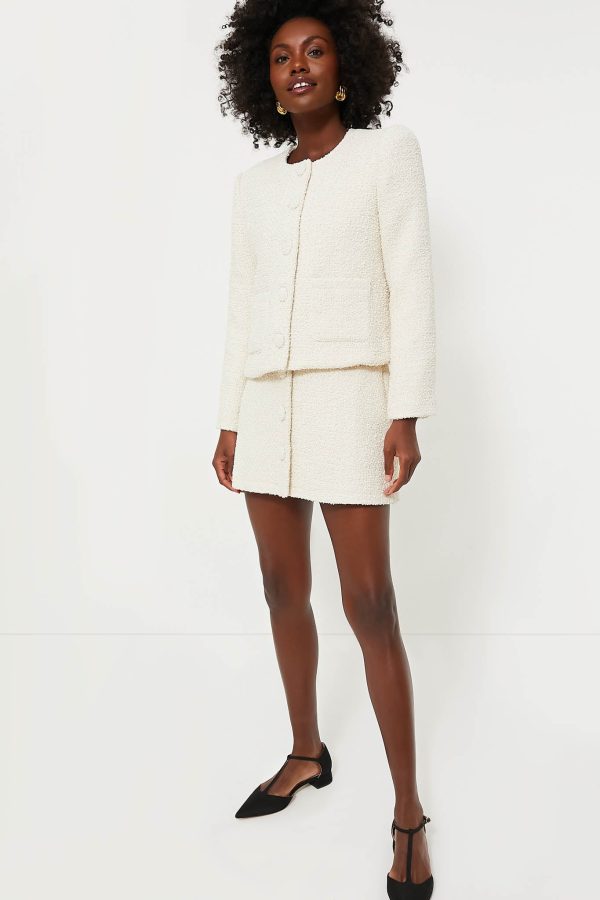 Cream Tweed Marilyn Jacket Discount