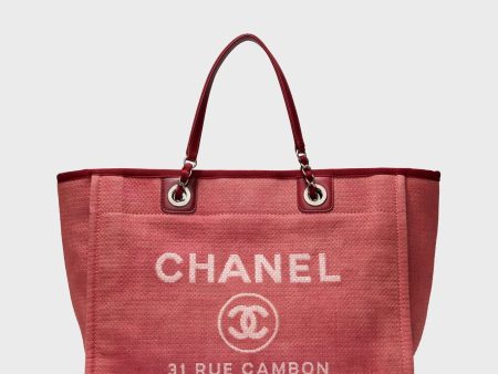 CHANEL Deauville MM Tote Bag Cheap