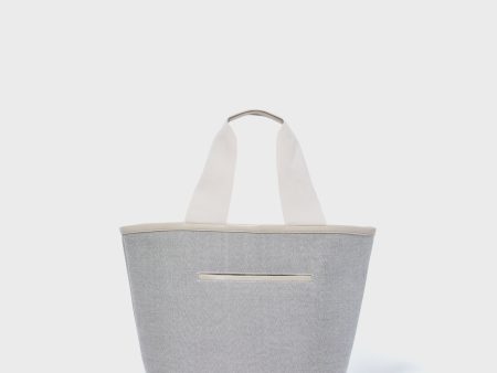 Gray Marled Tote Bag For Cheap