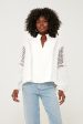 White Eyelet Jane Blouse Discount