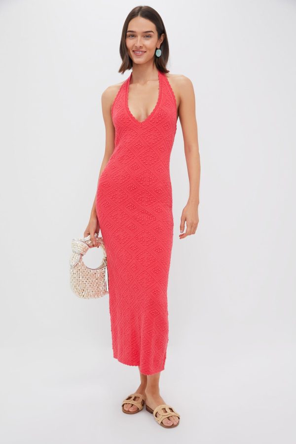 Watermelon Knit Hollis Halter Dress Fashion