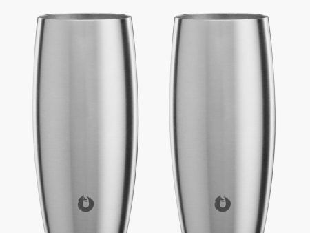 Original Stainless Steel Beer Glass Set of 2 For Cheap