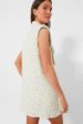 White and Black Tweed Alden Dress Discount