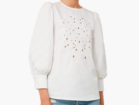 White Villa Blouse Online Hot Sale