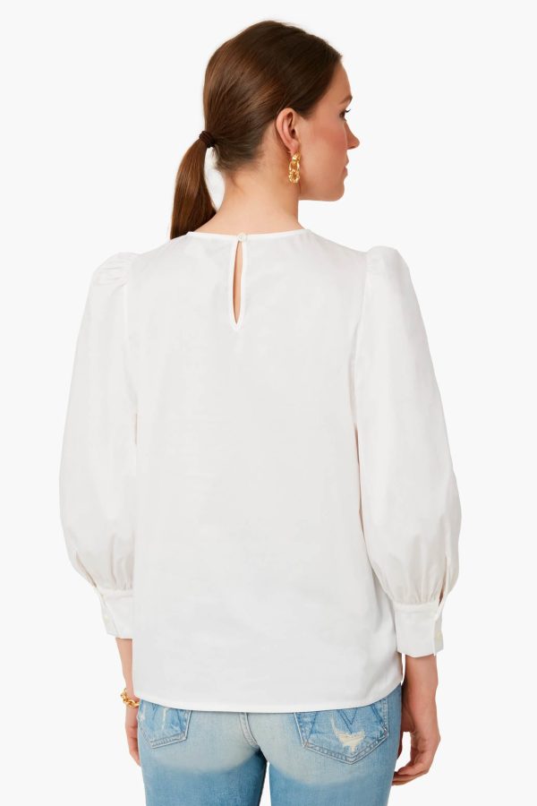 White Villa Blouse Online Hot Sale