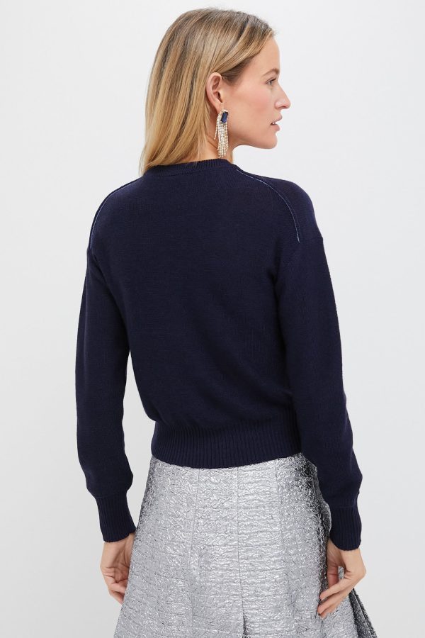 Bright Indigo Cropped Jumper Online