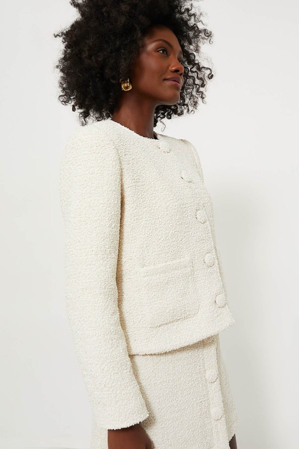 Cream Tweed Marilyn Jacket Discount