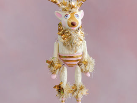 Funky Ornament - La Renne Reindeer Gold Blush Sale