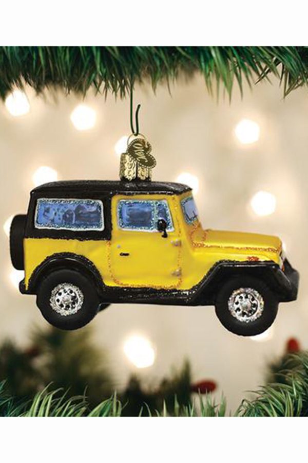 Glass Ornament - Jeep Sport Utility Vehicle Fashion