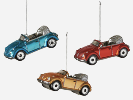 Glass Ornament - Cartoon Convertible For Sale