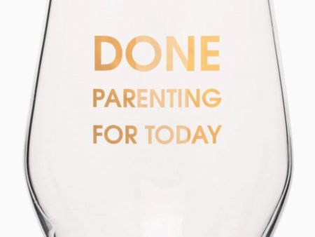 Gold Foil Wine Glass - Done Parenting For Cheap