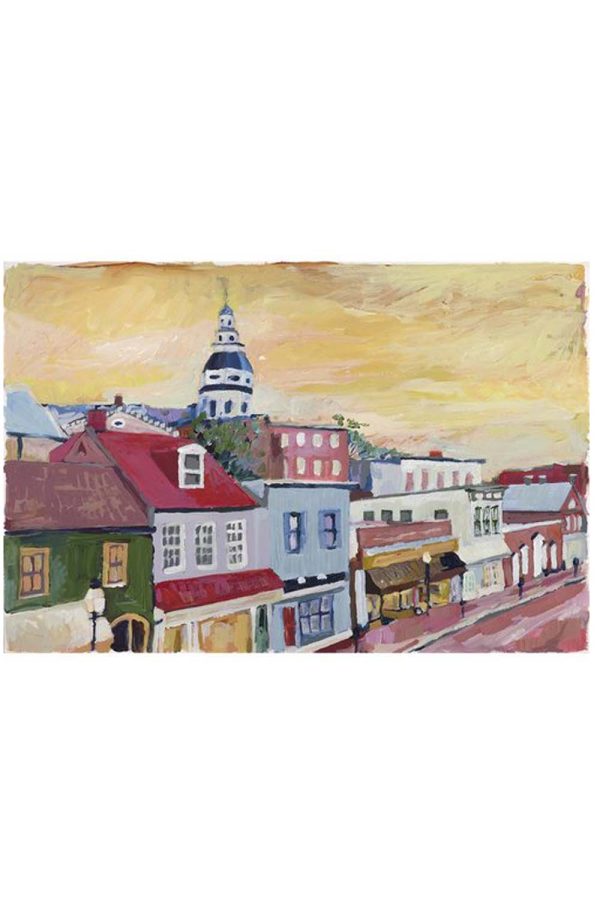 Kim Hovell Art Print - Main Street Annapolis Sale